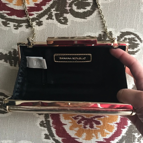 Gold Banana Republic Clutch - Picture 3 of 3